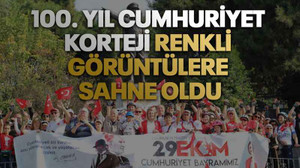 100. Yıl Cumhuriyet Bisiklet Korteji renkli görüntülere sahne oldu